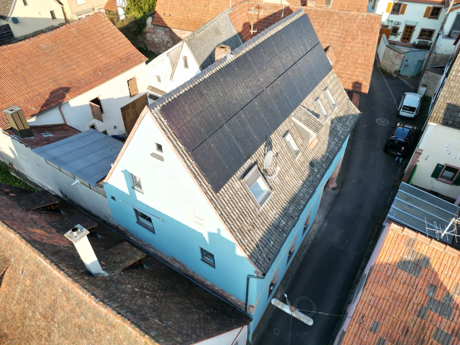 Von SunShare umgesetzte Photovoltaikanlage auf einem Wohnhaus in Unterfranken